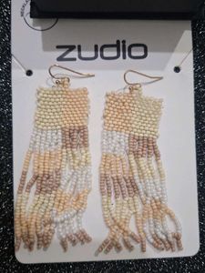 Zudio Beaded Dangle Earrings &amp; Butterfly Studs