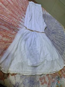 White Pakistani Sharara Suit