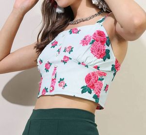 Floral Print Crop Top