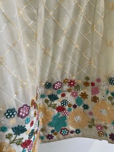 Embroidered Ethnic Lehenga With Dupatta