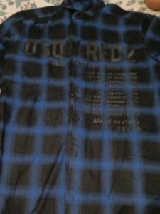 DSQUARED2 Blue Plaid Shirt