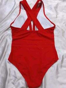 Red One Piece Swimsuit