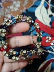 Colorful Beaded Statement Bracelet