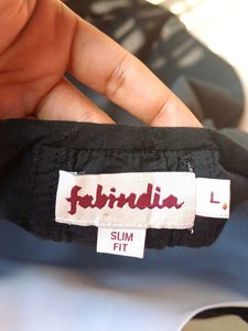 fabindia Elegant Black Kurta with