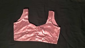peach pink colour party saree