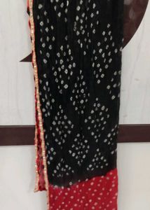 Bohemian Bandhani &amp; Embroidered Dupatta Set