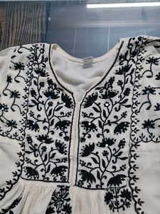 Beautiful Black Anarkali with mirror work