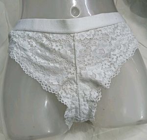 💛 White Lace Briefs