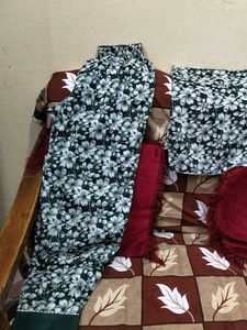 Elegant Green Floral Kurta with balloon bottom