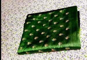 Elegant Ombre Green Embroidered Saree