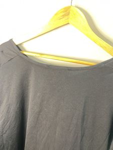 Stylish Bell Sleeve Black Top