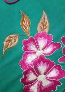 Sea Green Embroidered Kurti (Unused)