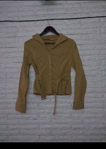 Mustard Short Blazer