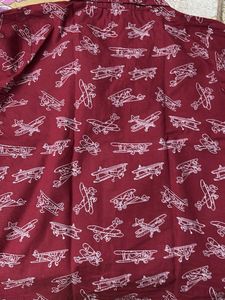 Cute Plane Print Pajama Set