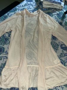 Combo of Women's Black Floral &amp; Cream Cardigan
