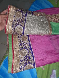 Beautiful Embroidered heavy Saree