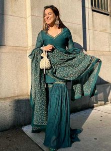 Sharara Set And Top Combo