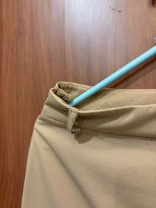 Classic Beige Wide-Leg Trousers