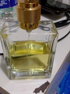 Luxurious Perfume Bottle with Gold Cap
