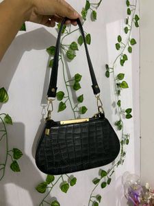 sale !sale !Chic Black Croc Embossed Shoulder Bag