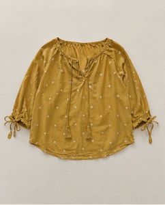 Boho Yellow Tassel Tunic Top