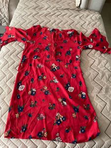 Floral Print A-Line Dress