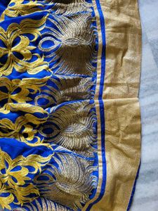 Royal Blue Anarkali Suit Set