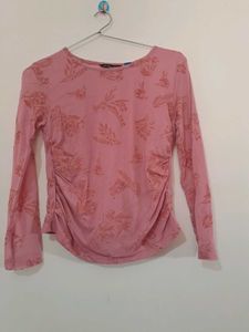 Cute Green Clover Print Top