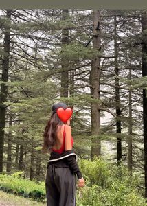 Zara Red Spaghetti Strap Bodysuit