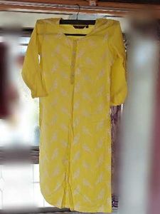 Rangmanch Yellow Printed Kurta