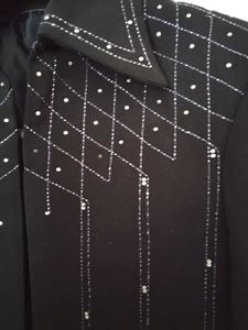 Embellished Navy blue blazer