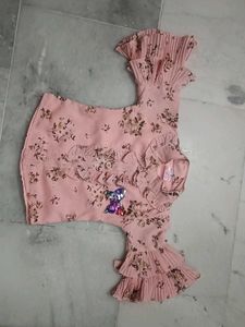 Girls' Floral Print Top