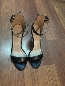 Black Ankle Strap Heels