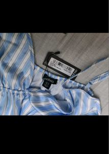 Blue &amp; White Striped Cami Top