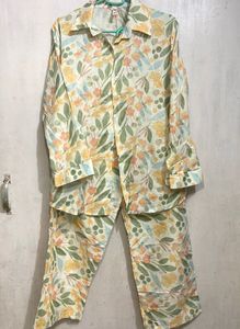 Floral Print casual cotton  co-ord set