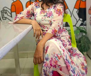 Floral Print Kurta