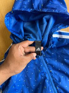 Adidas Blue Windbreaker Jacket