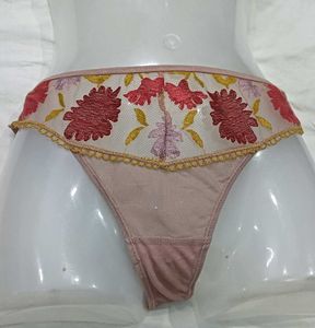 Embroidered⭐ Lace Thong Panty