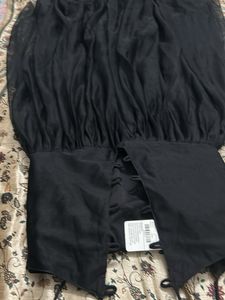 Elegant Black Embellished Gown