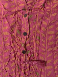 Pink Printed Kurta
