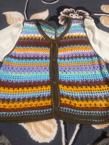 Colorful Crocheted Vest