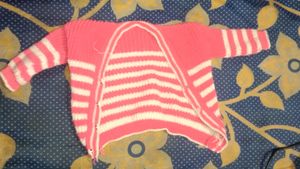 0 To 12 Months Baby Sweater Pink Colour
