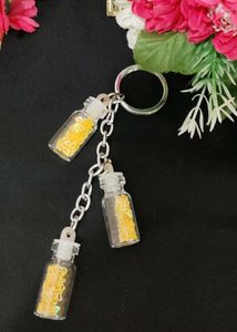 Sparkly Jar Keychain Set