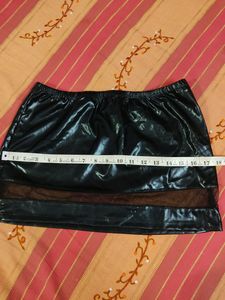 New Faux Leather Mini Skirt