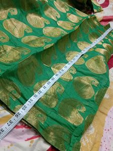 Green Banarasi suit