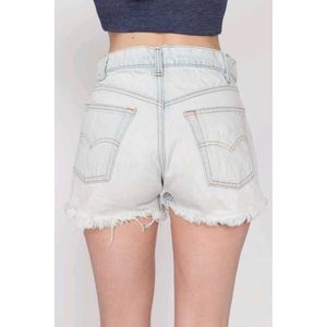 Light Wash Denim Cutoff Shorts