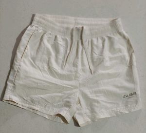 Camel Women's White Athletic Shorts