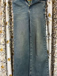 Classic Blue Denim Flare Jeans