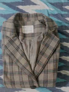 Checked Blazer Jacket