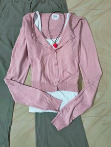 Pink Cardigan